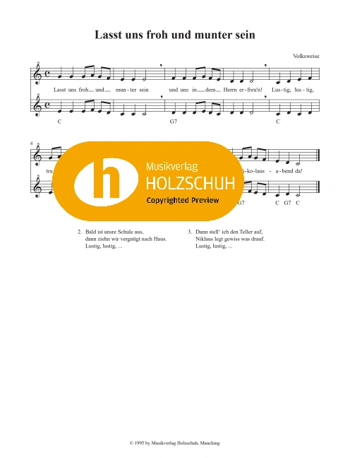 Lasst uns froh und munter sein